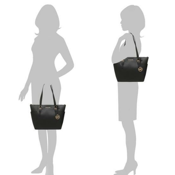 MICHAEL KORS CHARLOTTE LARGE TOP ZIP TOTE BAG - Picture 8 of 15